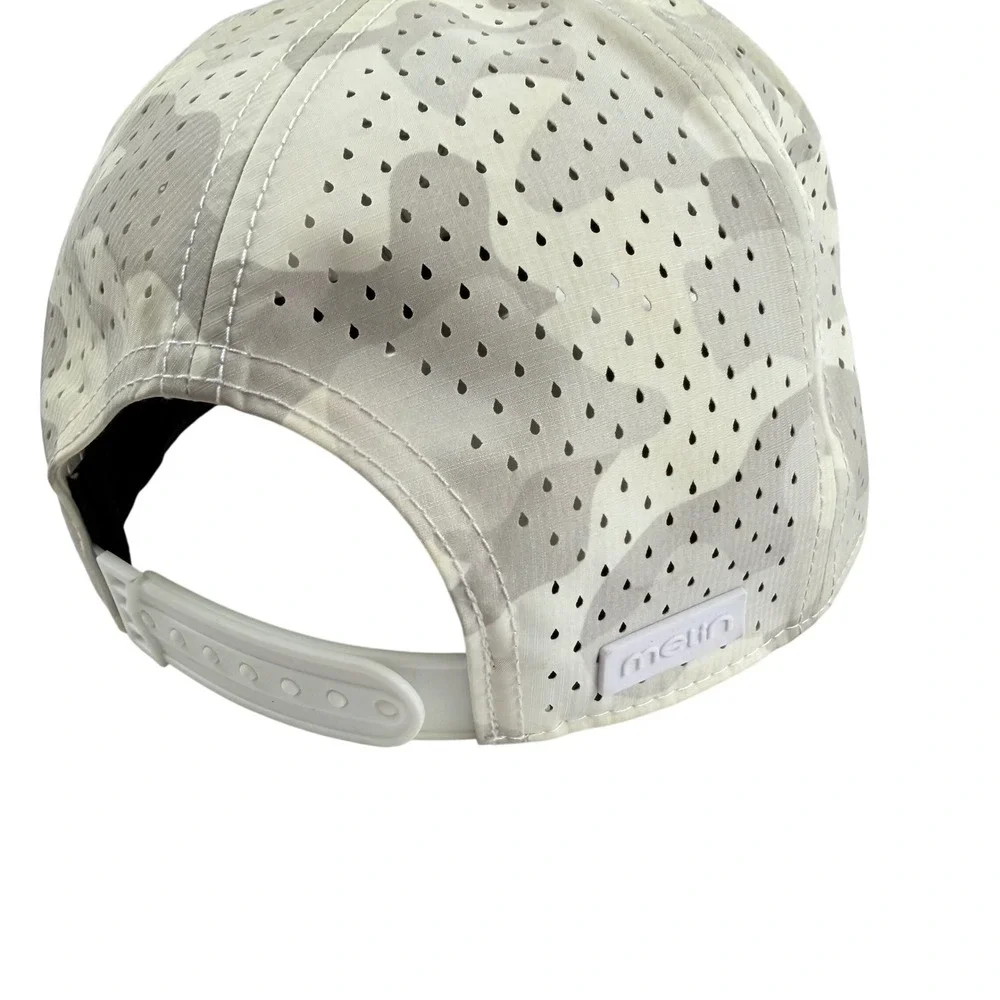 Melin A-Game Hydro Camo Snapback Hat Mens Desert Camo Grey Performance Cap XL